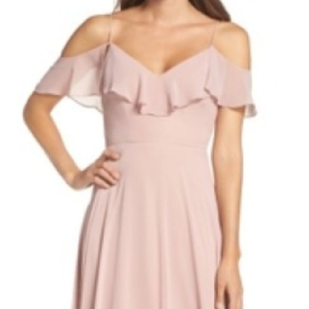 Jenny Yoo Collection Mila Dress Desert Rose Size 6 - Picture 5 of 14
